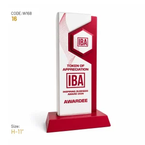 W168-16 | Wooden Trophy Award